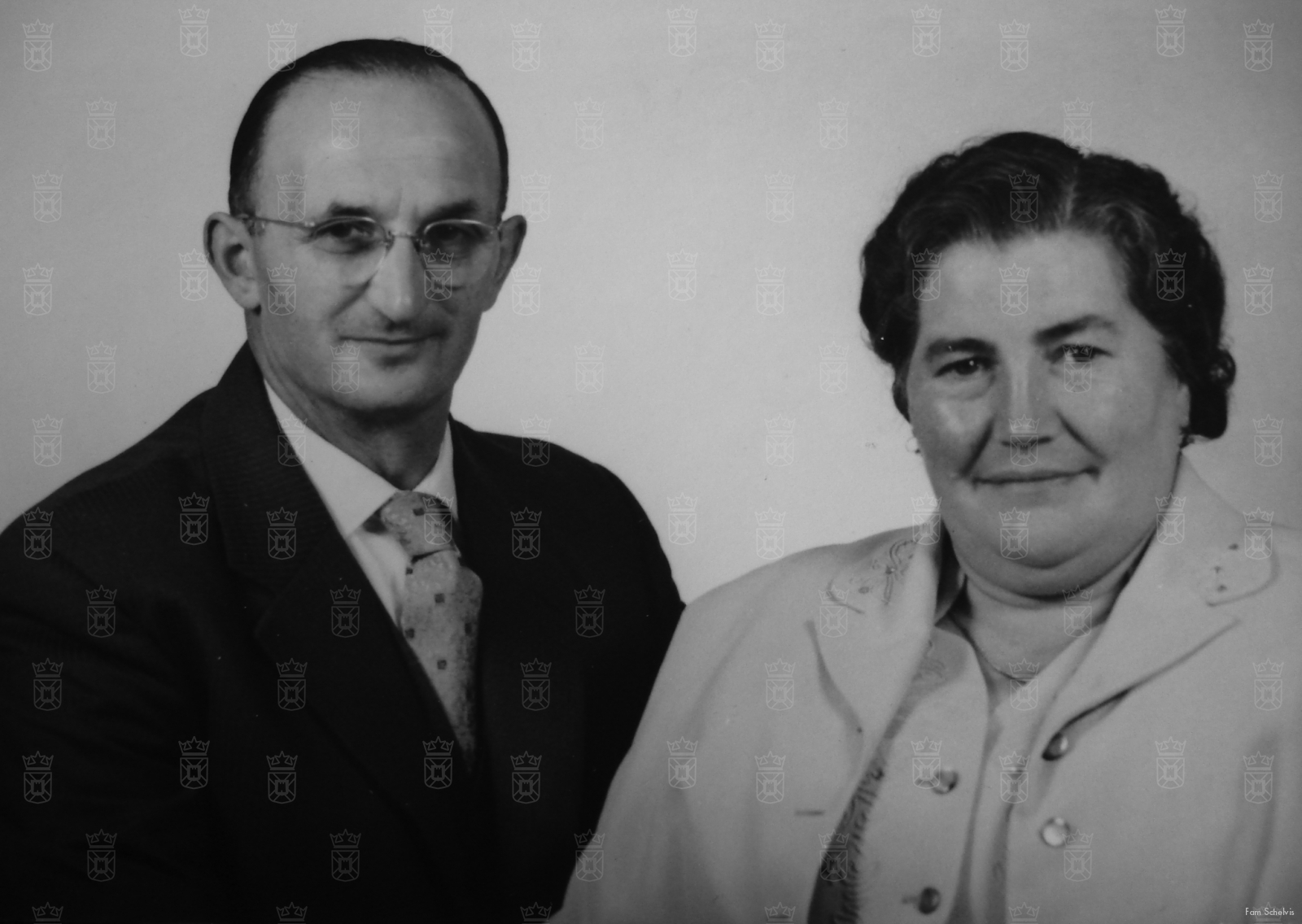 Arie en Bertha Schelvis na de oorlog.